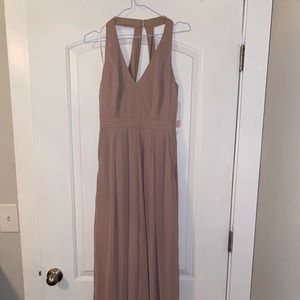 NWT Dessy Collection lux chiffon jumpsuit